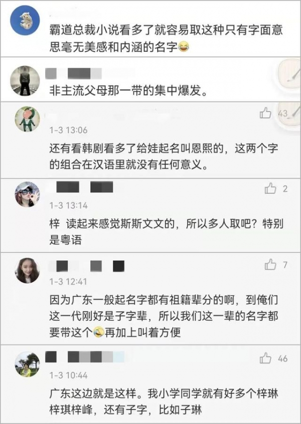 2021新生宝宝爆款名字出炉,网友:终于没有一诺了