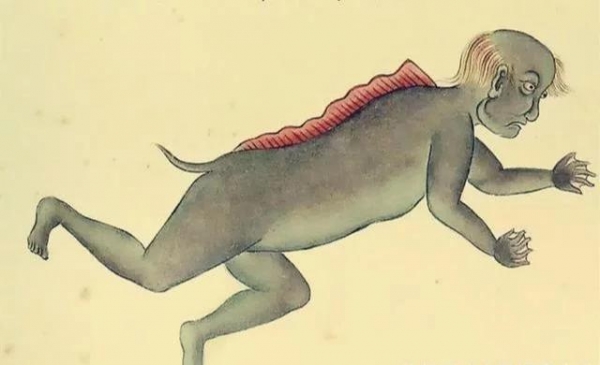 一本300年前的古册，画着奇怪的“异形”，网友：越看越可怕