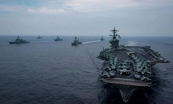 美军出动“史上最强航母”，举行多场大规模演习，大战就要来了？