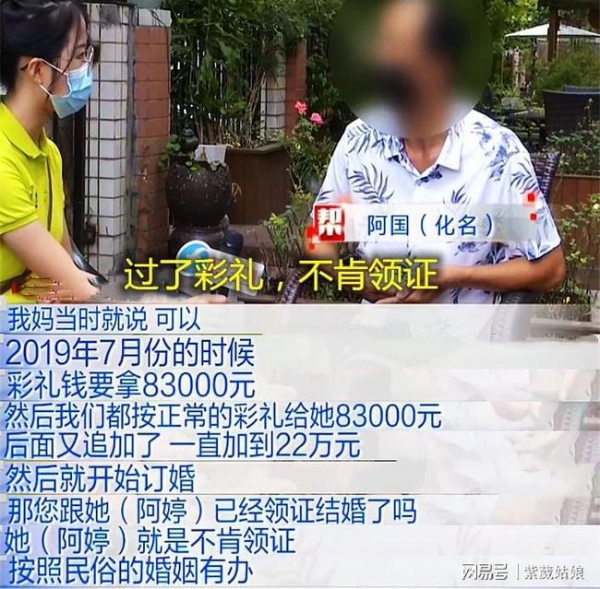 男子花22万彩礼娶妻，婚后女方不愿同房要退婚，女方：礼金太少了 看看头条 中华网