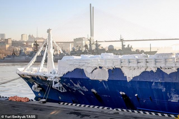 活久见！一整船的汽车从日本运到俄罗斯，集体被冻成冰棍了