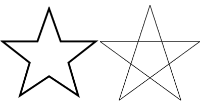 空心五角星符号 复制图片