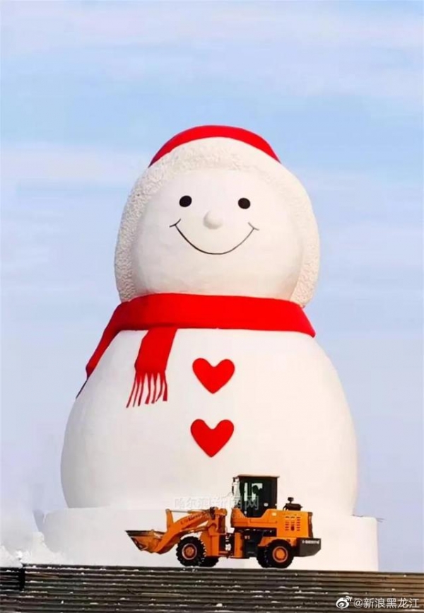 北方雪人能有多大？哈尔滨18.5米高的雪人冲上热搜