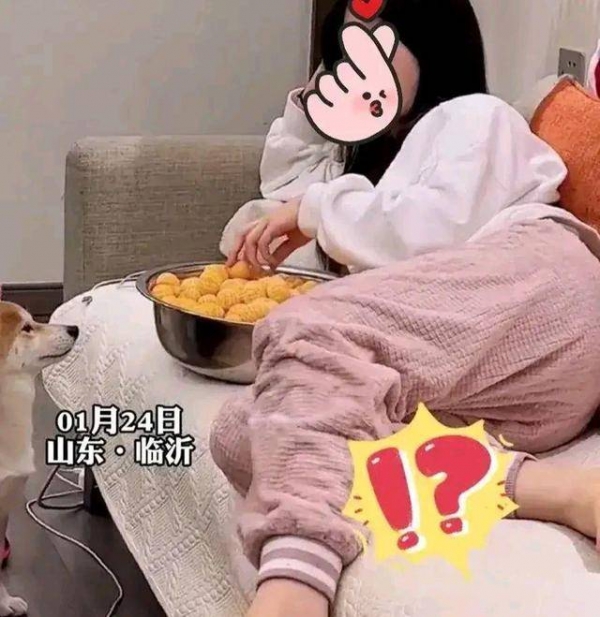 山东一女子躺在沙发上看电视，面前摆着一盆砂糖桔，网友们不淡定