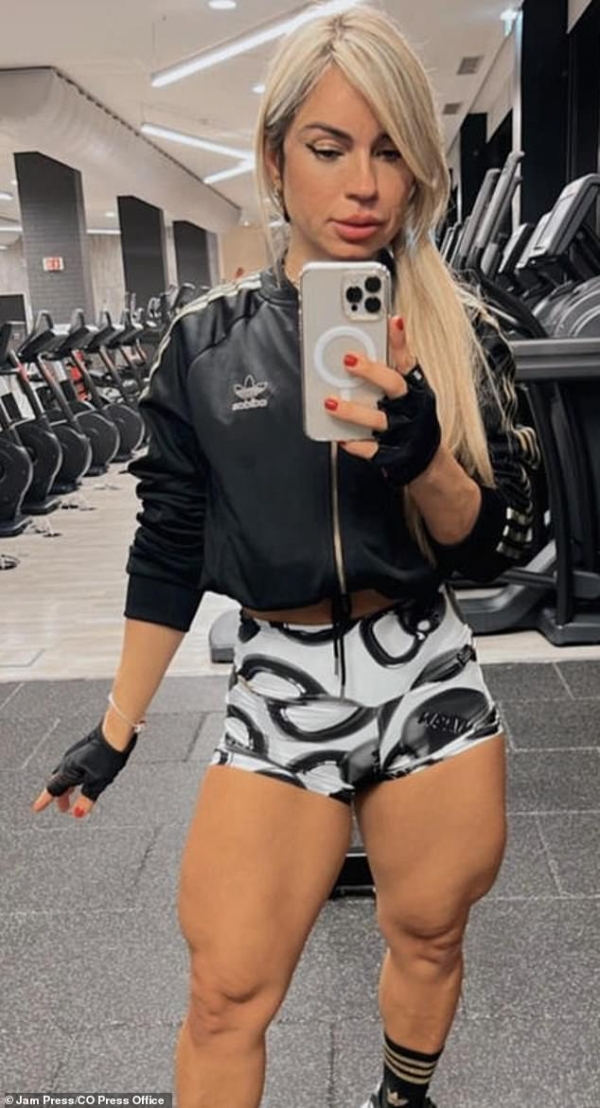 巴西女子专注练腿14年腿围追平c罗自豪称之为树干