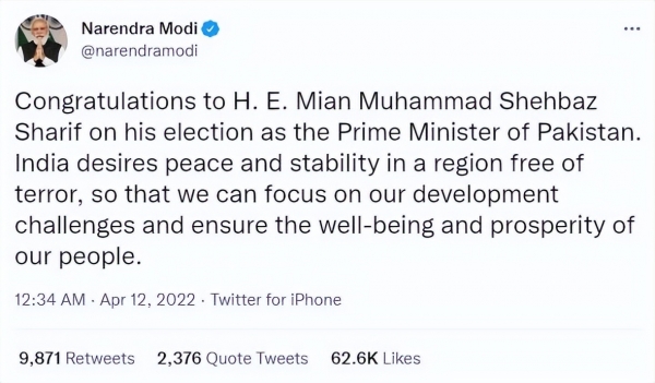 巴基斯坦新总理是个什么人？更懂得与军方沟通，对印呼吁和平，“为这个核武国家高度不确定时期画上句号”