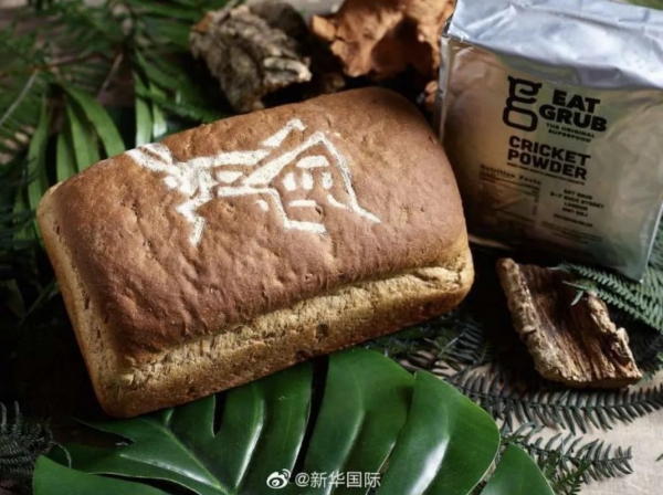 英国某烘焙品牌推出的蟋蟀面包。图源：@新华国际