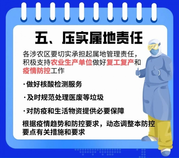 【图解】一图读懂上海市农业生产单位复工复产疫情防控要点→