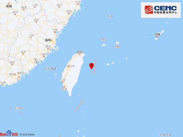 中国地震台网正式测定：台湾花莲县海域发生6.2级地震 