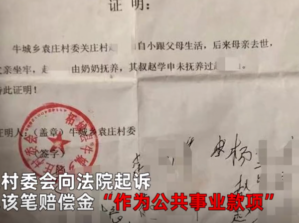 河南男子意外死亡留下115万，俩叔叔为分钱闹翻，法院：给村委会