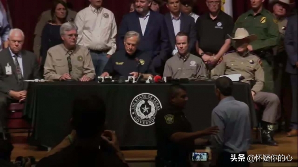 得州州长就枪击案开记者会,竞争对手怒斥:你没有资格站在这里