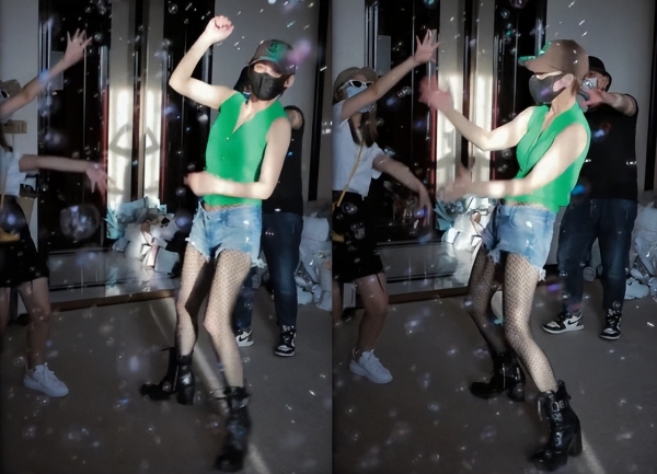 50岁宁静穿热裤渔网袜跳舞，个性穿搭遭吐槽：实在接受不了