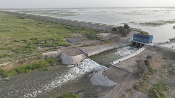 新疆第23次向塔里木河下游生态输水