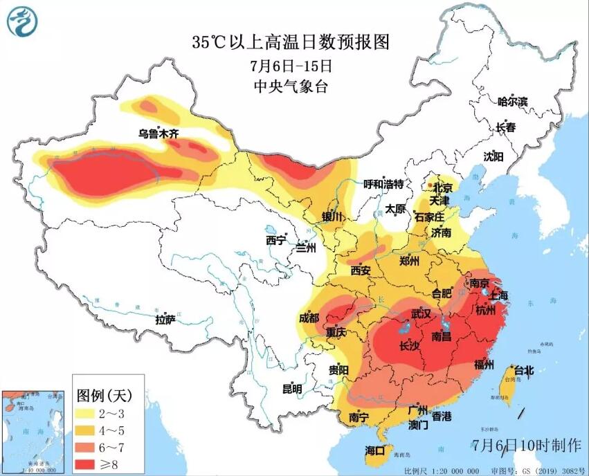 气温统计,四川全省共有115个国家站出现了高温天气,其中最高为高县40