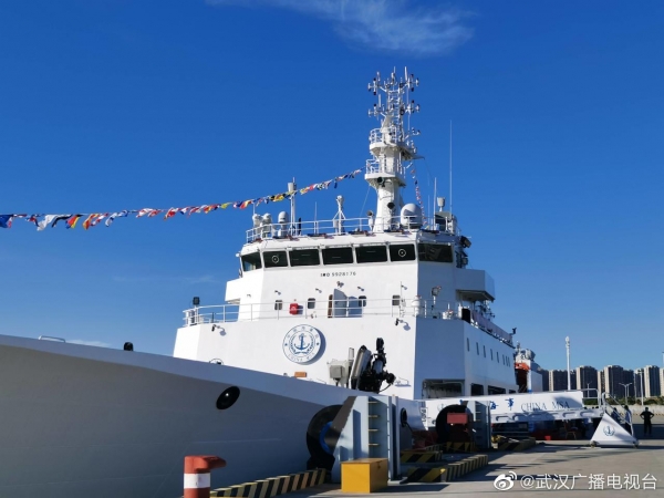 台湾海峡大型巡航救助船“海巡06”正式列编