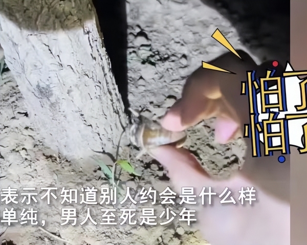 情侣约会小树林，女子满怀期待，结局出乎意料让人笑喷：抓知了