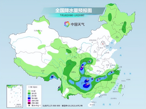 今天夜间开始至20日，新一轮降雨过程上线