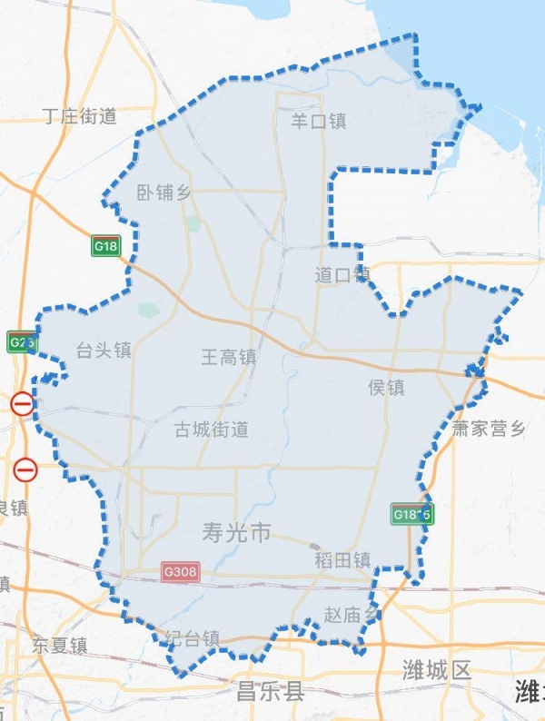 寿光市乡镇最新地图图片