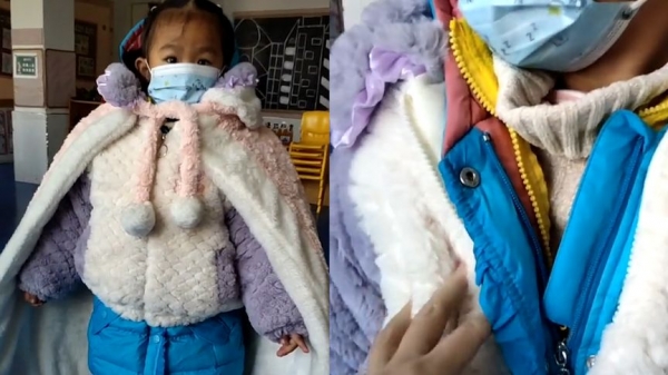 江苏一女孩上幼儿园被妈妈裹成大粽子老师无奈数7件交代不能脱