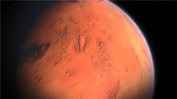 NASA公布火星表面照片：酷似巨大“熊脸”