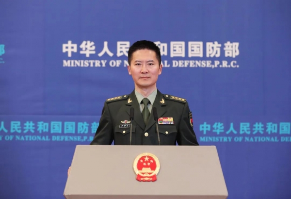 中国国防部新闻发言人谭克非大校 图源：国防部网站