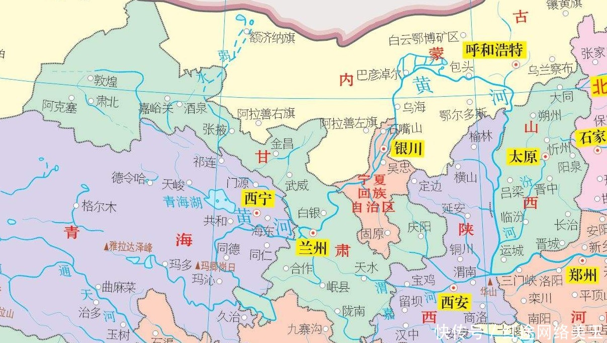 川北陕南地图图片