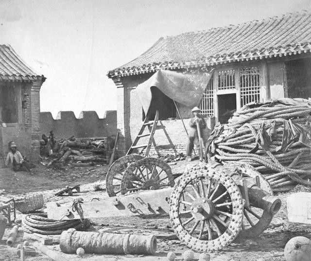 震撼1860年清军抵御英法联军入侵时炮台影像7