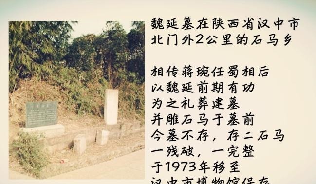 魏延坟前为何有两尊石像这和岳飞墓前的石像是否有异曲同工之妙