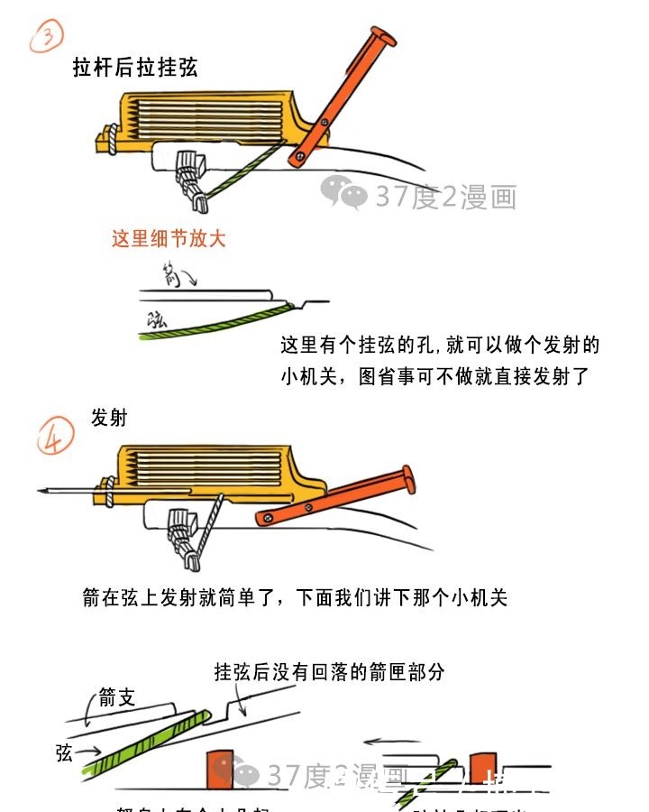 诸葛连弩分解图图片