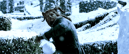 搞笑GIF图｜打雪仗真好玩！