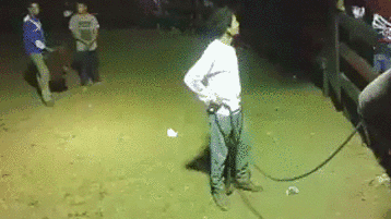 搞笑GIF动图：这身材，大叔看了表示把持不住啊