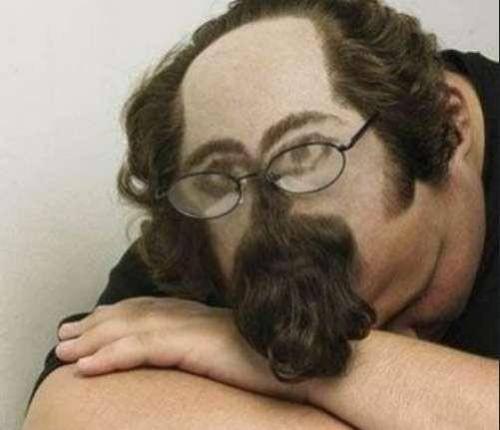 搞笑gif：搞笑之发型