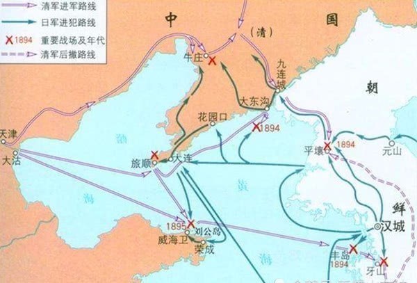 (遼東南部和山東東部地區都被日本佔領,日軍可以隨時進攻天津) 當然