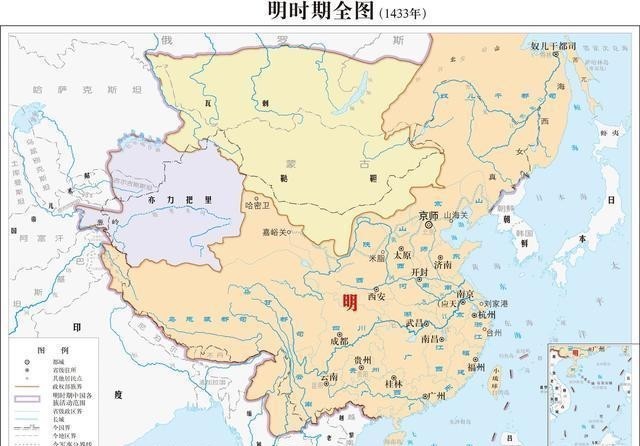 明朝疆域变化图片