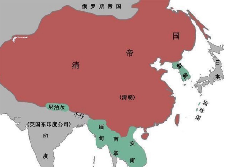 如果没有清朝中国会加速问鼎世界吗网友看看地图变化你就知道了