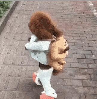 搞笑gif:&ldquo;人模狗样&rdquo;系列之一