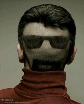 搞笑gif：搞笑之发型