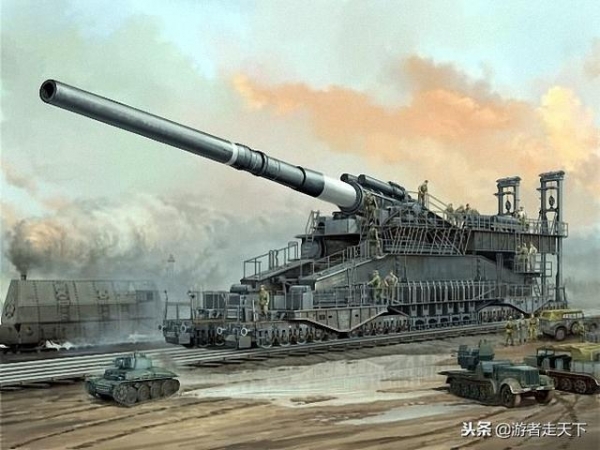 1350吨重的大炮，炮弹可击穿10米厚混凝土墙，成功摧毁苏军弹药库