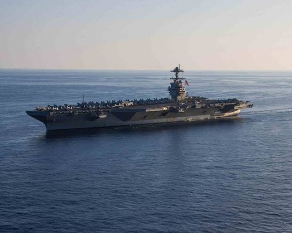 美国中央司令部：“福特”号航母已抵达地中海东部，进行“威慑”