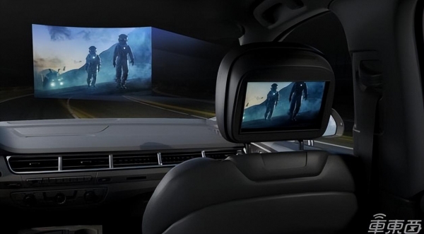 车载屏幕再进化华为问界m9车内看电影实拍采用4k分辨率显示屏图像更