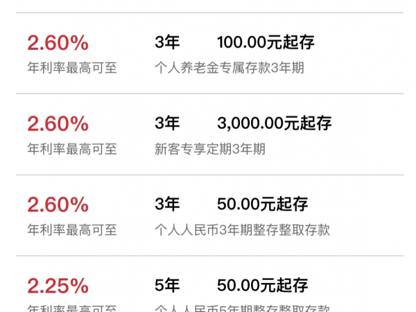 工商银行12月最新存款利率出来了,其中3年定期利率很不错!