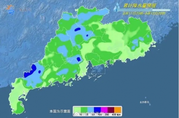 雷雨频繁，局部雨势大！广东高温范围将收窄