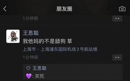 王思聪自称不是渣男