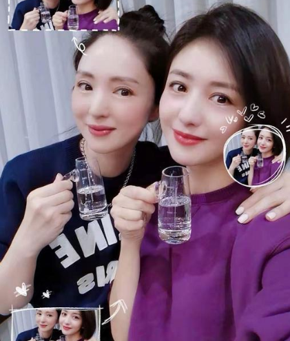 佟丽娅董璇私下聚餐被偶遇 穿同色系“姐妹装”
