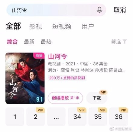 啥情况？优酷重新上架山河令 张哲瀚被演员表除名