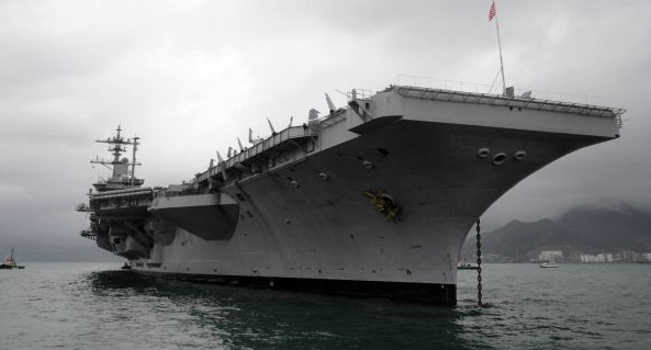 台媒：六国海军三艘航母开展南海联合演习