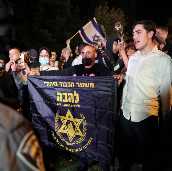 △犹太至上主义组织Lehava示威游行&nbsp;图片来自网络