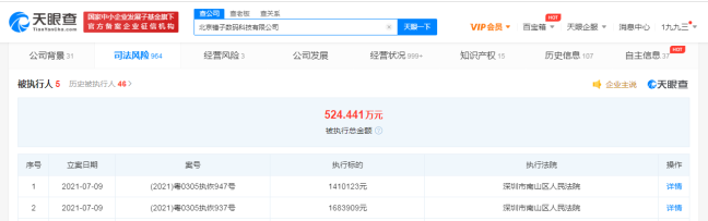 锤子科技恢复执行 执行标的超300万