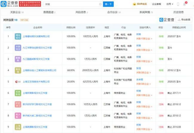 郑爽个人及工作室账号被封自此互联网“查无此人”