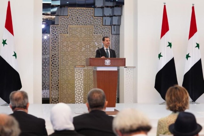 巴沙尔宣誓就任叙利亚总统